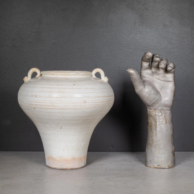 White Ceramic Milk Pottery With Handles by Mix Design For Sale - Image 9 of 9