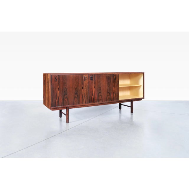 Wood Mid-Century Modern Rosewood "Ladoga" Credenza by Erik Wortz For Sale - Image 7 of 12
