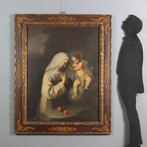 Oil on canvas. Emilian school, second half of the 17th century. Rose of Lima, a Peruvian nun (and currently the patron...