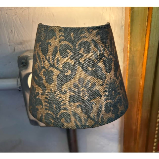 A nightlight handmade with Fortuny’s iconic printed fabric
