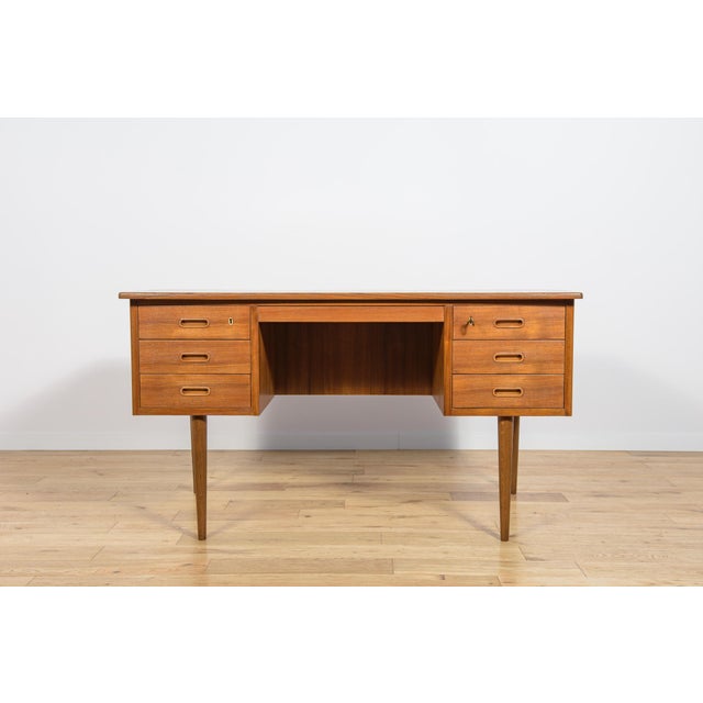 Mid-Century Modern Mid-Century Modern Teak Desk from Edmund Jorgensen, Denmark, 1960s For Sale - Image 3 of 18
