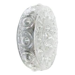 Mid-Century Metal and Clear Glass Wall Sconces from Wila, 1960-1970 For Sale