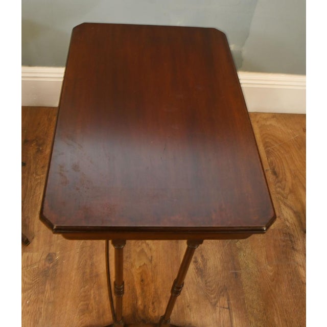 Wood Georgian Nest Tables in Mahogany, Set of 4 For Sale - Image 7 of 10