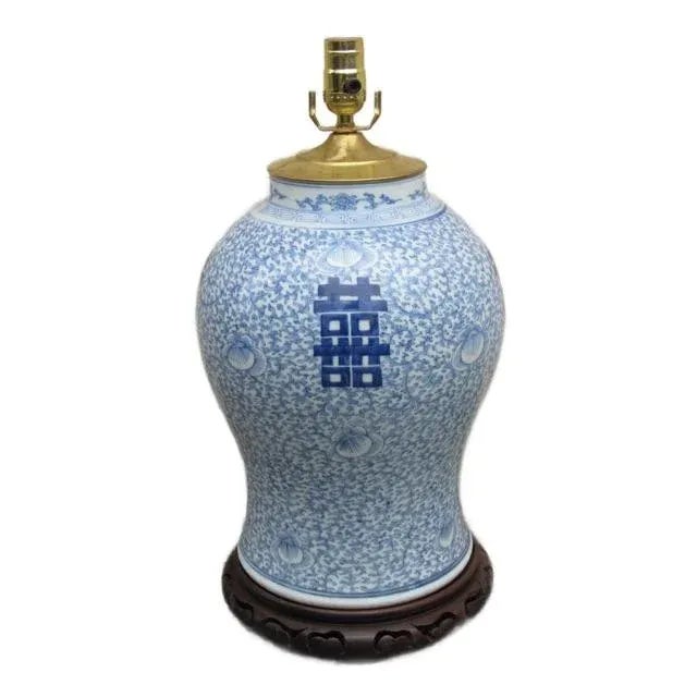 Chinese Blue and White Porcelain Temple Jar For Sale - Image 9 of 9