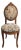 Vintage Carved Chair Early Louis XV Style Balloon Back For Sale