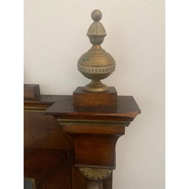 Mirror Console and Fireplace with Brass Inlays and Small Parts, Set of 3 For Sale - Image 14 of 18