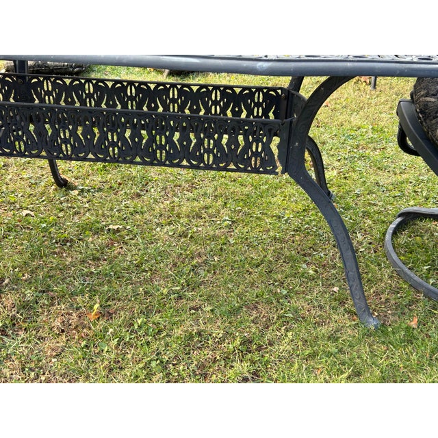 Hanamint Patio Table & 8 Chairs with Umbrella Stand For Sale - Image 12 of 12