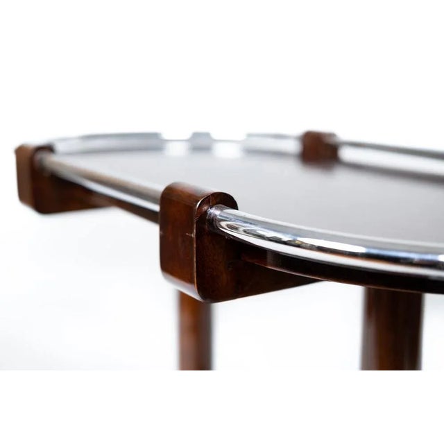 Art Deco Chrome Bar Cart For Sale - Image 4 of 14