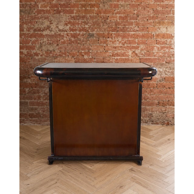 1980s Vintage Brutalist Bar in Steel, 1980s For Sale - Image 5 of 9