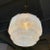 Metal Early 20th Century Art Deco Layer Cake Opaline Glass Pendant Light For Sale - Image 7 of 10