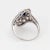 Early 20th Century Antique Edwardian Sapphire Diamond Ring Vintage Platinum Long Plaque Jewellery size 5.5 For Sale - Image 5 of 6