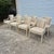 1970s Postmodern Cream Bentwood Dining Arm Chairs After Ward Bennett, Set of 8 For Sale - Image 12 of 12