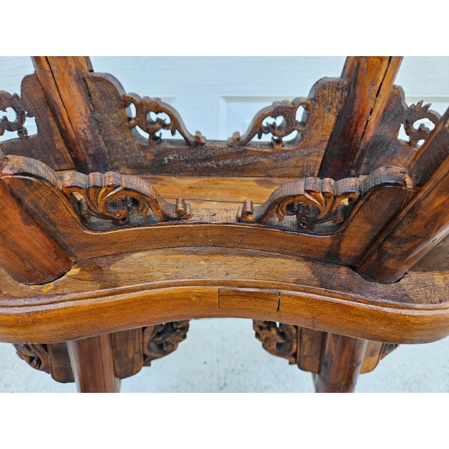 Antique Chinese Stools With Fretwork For Sale - Image 13 of 15