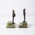 Pair of Art Deco Flapper Bookends Bronze & Bakelite on Rectilinear Onyx Base For Sale - Image 4 of 11