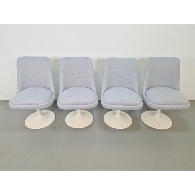 Vintage Tulip Dining Chairs and Table in the style of Eero Saarinen, 1970s, Set of 5 For Sale - Image 11 of 17