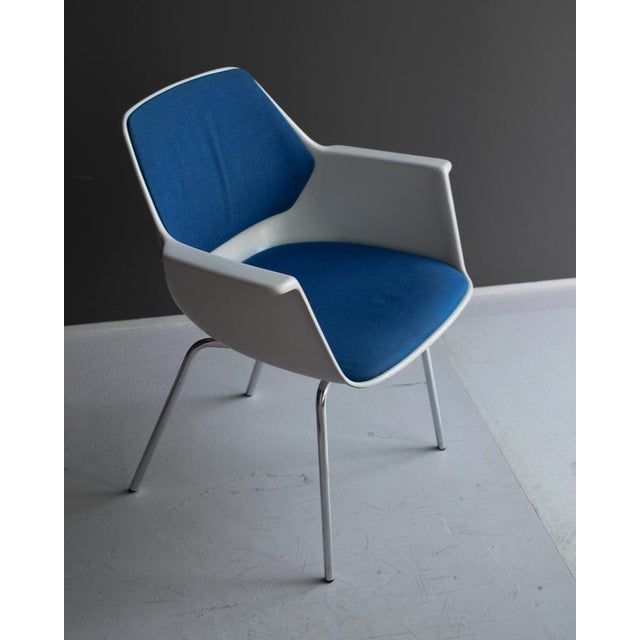 Vintage chair designed by Georg Leowald for the renowned German brand Wilkhahn from the 1960s. The chair stands out with...