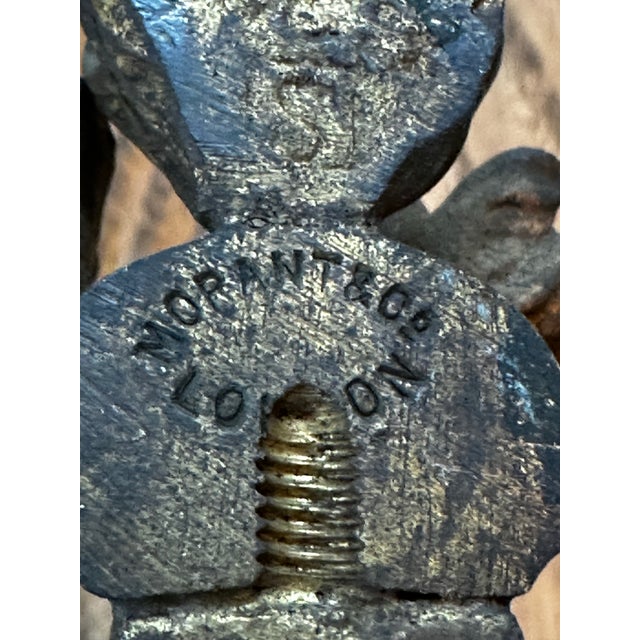 Metal Vintage Morant & Co. London Three Arm Brass Wall Sconces - a Pair For Sale - Image 7 of 11