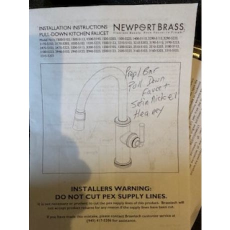 Heaney Pull-Down Kitchen Faucet in Satin Nickel For Sale - Image 4 of 4
