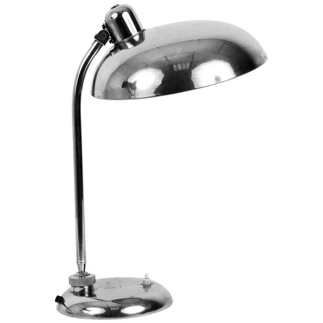 Industrial Bauhaus Steel Table Lamp Attributed to Christian Dell, 1940s For Sale - Image 11 of 11