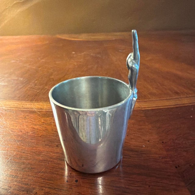 James Dixon & Sons Antique Abercrombie & Fitch Co. By James Dixon & Sons "One Finger" Jigger / Shot For Sale - Image 4 of 7