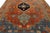 19th Century Antique Serapi Rug With Terracotta & Indigo Medallion For Sale - Image 12 of 12