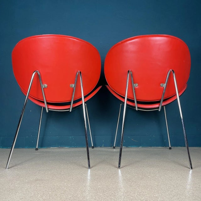 Set of Red Lounge Chairs, Italy, 1990s For Sale - Image 10 of 13