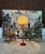 Large Height-Adjustable Teak Floor Lamp with Brass Details and Wool Lampshade from Temde Leuchten, 1960s For Sale - Image 13 of 18