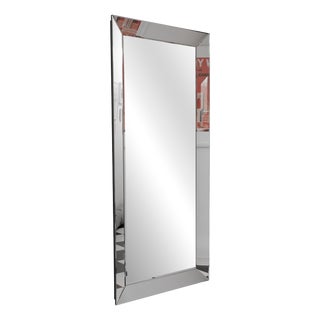 Large Art Deco Style Modernist Wall Mirror, 1990s For Sale