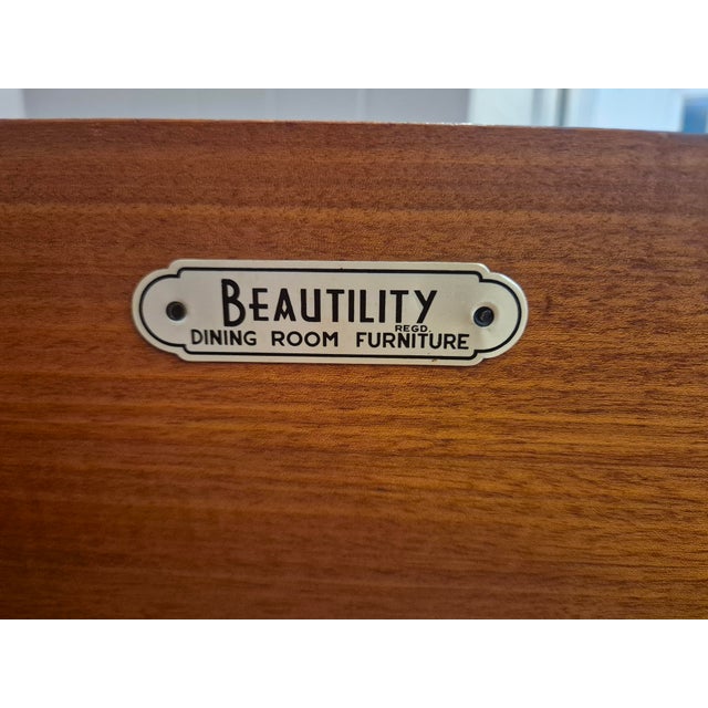 Mid-Century Walnut Beehive Sideboard from Beautility, 1960s For Sale - Image 16 of 18