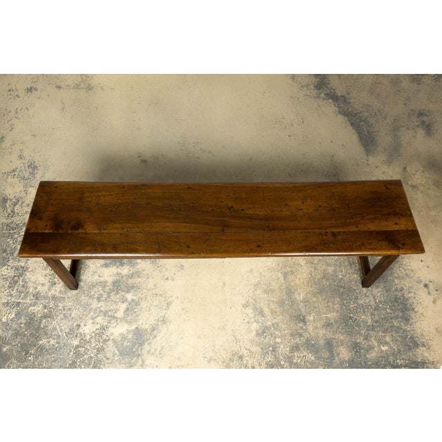 French Provincial Early 19th Century French Provincial Walnut Farmhouse Refectory Table For Sale - Image 3 of 18