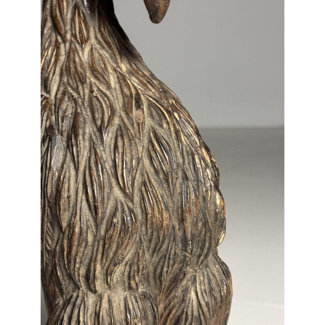 Wood Hand-Carved Eagle Statues, 1800s, Set of 2 For Sale - Image 7 of 18