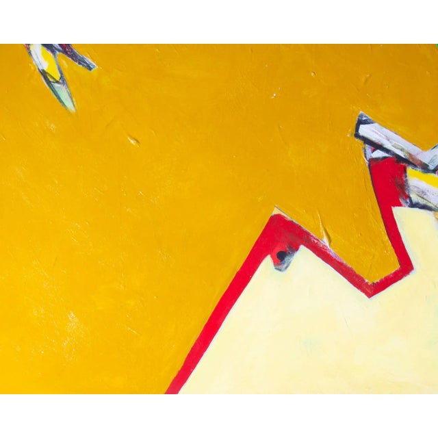 Abstract Acrylic on Paper Painting by James L. Bruch For Sale - Image 4 of 7