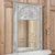 French Antique French Louis XVI Painted Trumeau Mirror For Sale - Image 3 of 13