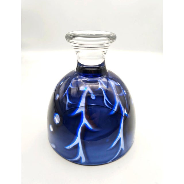 Orrefors Abstract Graal Glass Footed Bowl by Gunnar Cyrén for Orrefors, 1977 For Sale - Image 4 of 7