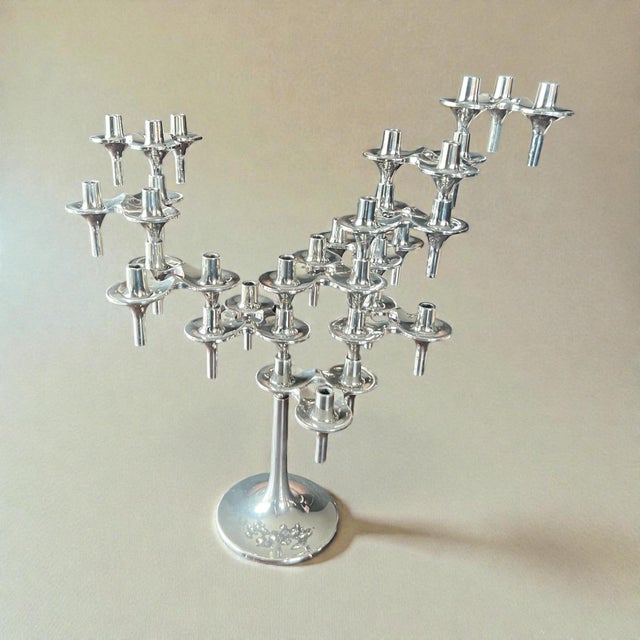 Orion Candleholder and Stand from BMF - Stoff und Nagel, 1970s, Set of 11 For Sale - Image 3 of 8