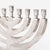 Postmodern Silver Plate Balancing Menorah For Sale - Image 4 of 8