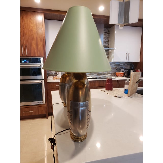 Art Deco Art Deco Table Lamps With Shades - a Pair For Sale - Image 3 of 10