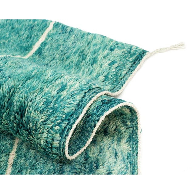 Exquisite Hand-Knotted Wool Rug by Azele Studio For Sale - Image 6 of 10