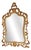 Baroque Louis XV Style Gilded Beveled Mirror, 1950s For Sale