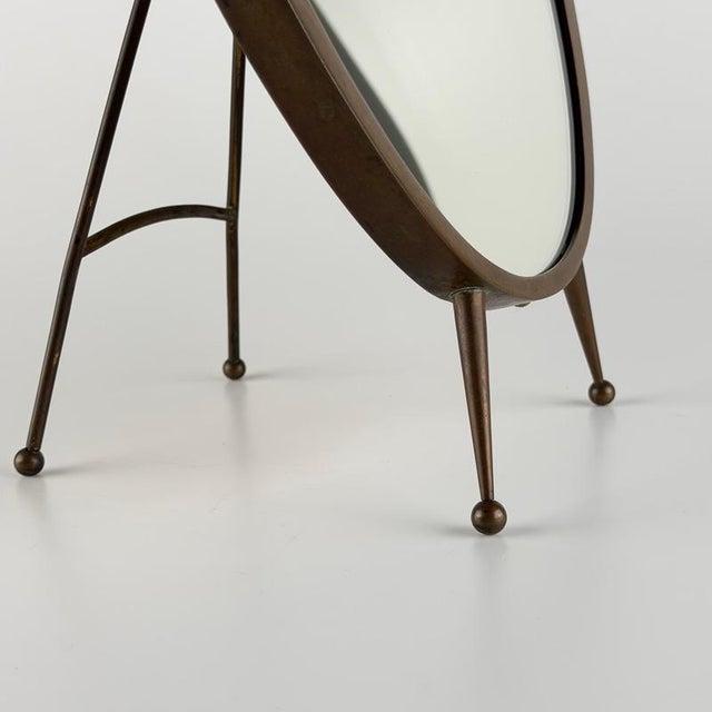 Vintage Sculptural Vanity Mirror by Gio Ponti, Italy, 1950s For Sale - Image 6 of 16
