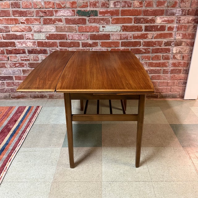 Danish Walnut Draw Leaf Coffee Table, 1960s For Sale - Image 4 of 8