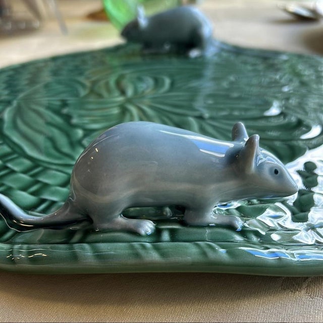 Cheese Plate by Bordallo Pinheiro For Sale - Image 4 of 5