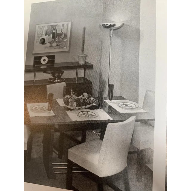 Chrome Art Deco Chrome Modernist Torchiere by Gilbert Rohde For Sale - Image 8 of 9