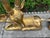 Metal 1960s Pair of Hollywood Regency Brass Stags For Sale - Image 7 of 13