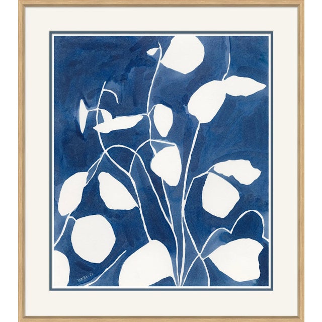 Contemporary Indigo Plant Framed Art Print by Susan Hable For Sale - Image 3 of 3