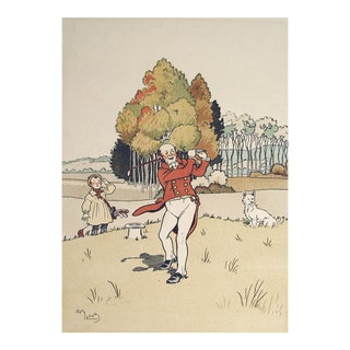 Vintage Harry Eliott Golfing With Friends For Sale