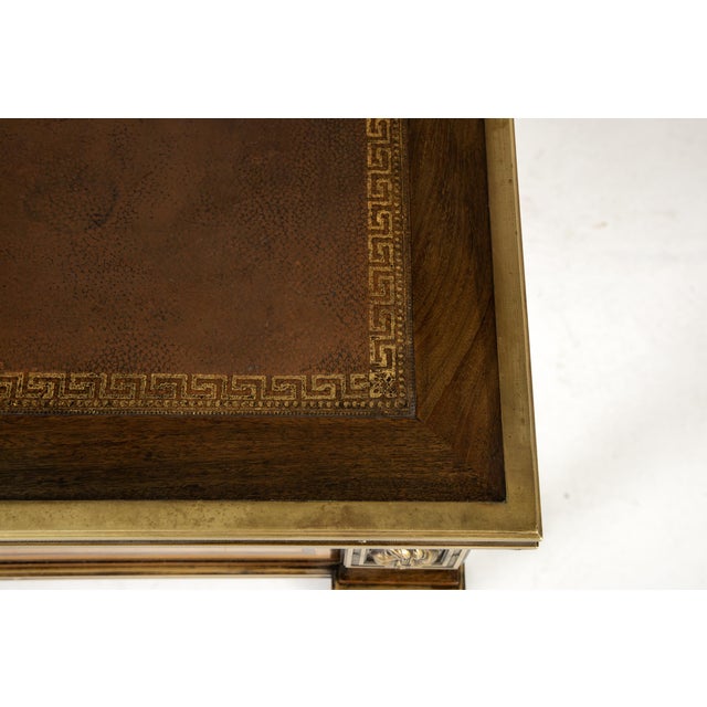 Brown Antique French Bureau Plat, 1800s For Sale - Image 8 of 14