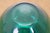 Vintage Hand Blown Teal Green Glass Vase Urn Leech Bowl 6" For Sale - Image 11 of 12