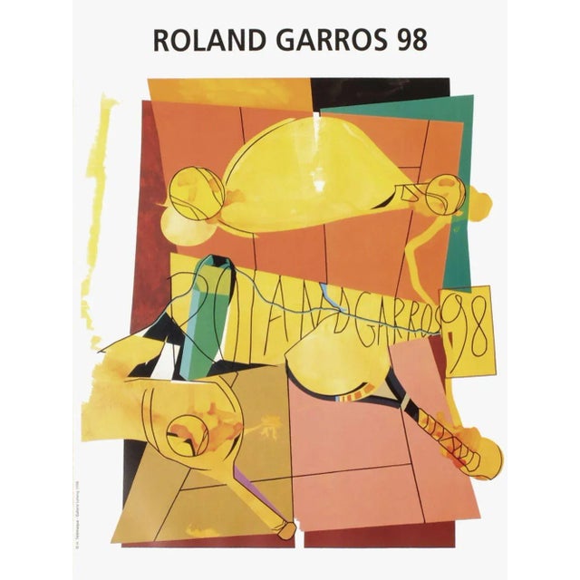 1998 Hervé Télémaque Roland Garros Poster For Sale