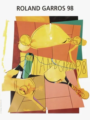 1998 Hervé Télémaque Roland Garros Poster
